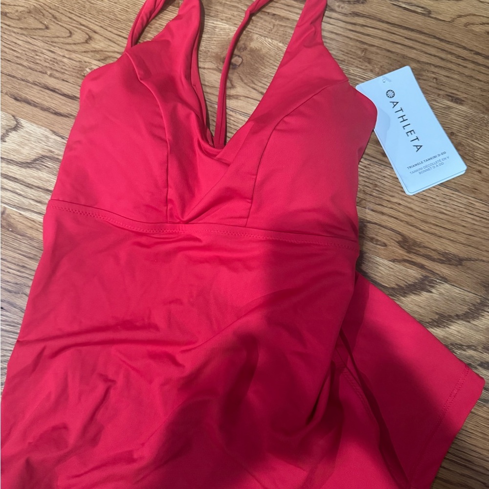 Athleta Vibrant Red One-Piece Swimsuit